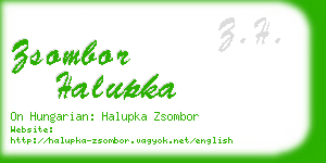 zsombor halupka business card